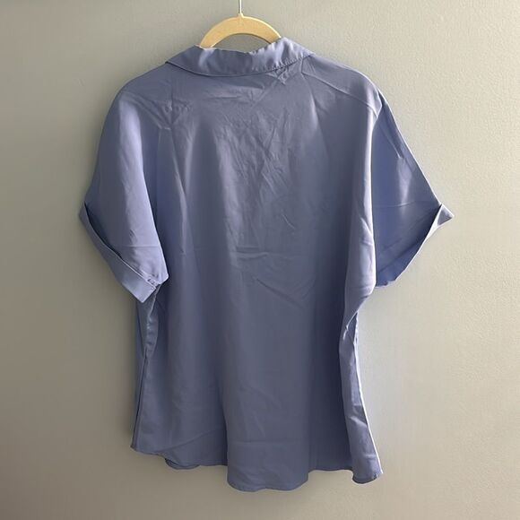 Blue Collared Blouse - Picture 3 of 3